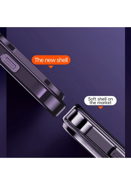 iPhone 15 Pro Max Scratch -Posts Elektrokaplama Telefon Kılıfı Tpu Kapağı (Yurt Dışından)