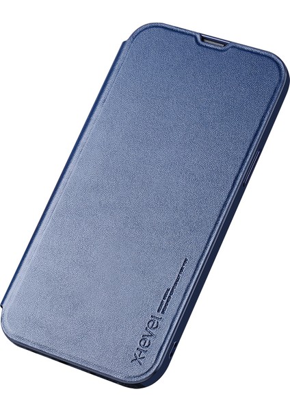 iPhone 15 Koruyucu Kılıf Stand Boyu Pu Deri Flip Telefon Kabuğu (Yurt Dışından)