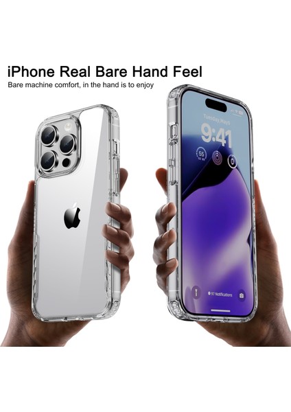 iPhone 15 Pro Max Tpu Çerçeve Pc Geri Telefon Kılıf Anti Drop Telefon Kapağı (Yurt Dışından) modelleri
