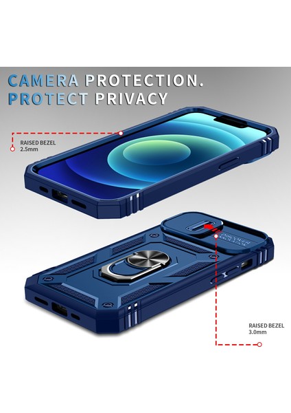 iPhone 15 Plus Pc+Tpu Kickstand Case Card Tutucu Telefon Kabuğu (Yurt Dışından)