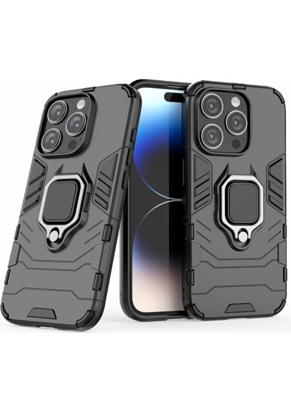 iPhone 15 Pro Max Tpu+Pc Bırak-Kötü Telefon Kılıf Halka Tutucu Kickstand Cover (Yurt Dışından) fiyatları