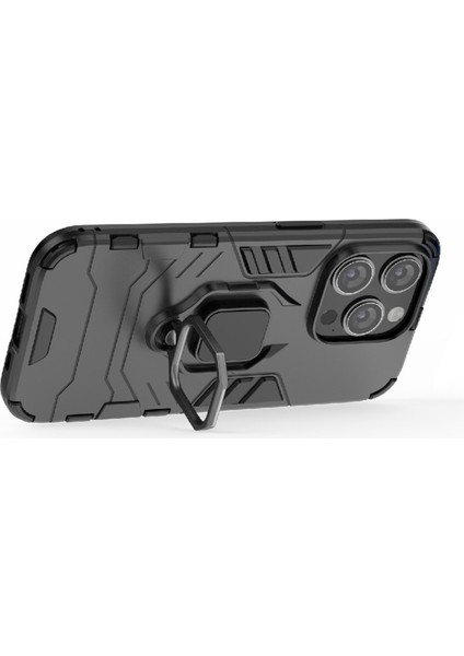 iPhone 15 Pro Max Tpu+Pc Bırak-Kötü Telefon Kılıf Halka Tutucu Kickstand Cover (Yurt Dışından) fırsatları