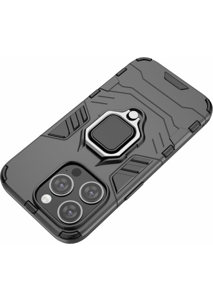 iPhone 15 Pro Max Tpu+Pc Bırak-Kötü Telefon Kılıf Halka Tutucu Kickstand Cover (Yurt Dışından) indirimleri