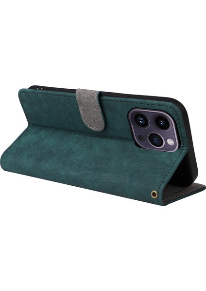 iPhone 15 Pro Max Cüzdan Telefon Kılıfı Rfıd Blowantıctıon Pu Deri Dergi Anti-Fall Stand Kapağı Kayış (Yurt Dışından) indirimleri