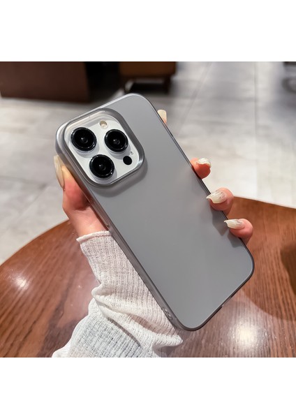 iPhone 15 Pro Max Mat Tasarım Pc Telefon Kapağı Şok Geçirmez Kılıf Önleme Önleyici Telefon Kabuğu (Yurt Dışından)