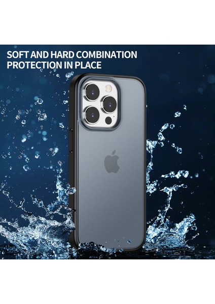 iPhone 15 Pro Max Tebfor Tpu + Pc Şok Geçirmez Telefon Kapağı Paraşütle Izlenim Mat Telefon Kasası (Yurt Dışından)