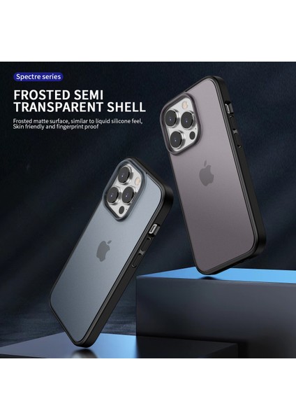 iPhone 15 Pro Max Tebfor Tpu + Pc Şok Geçirmez Telefon Kapağı Paraşütle Izlenim Mat Telefon Kasası (Yurt Dışından)