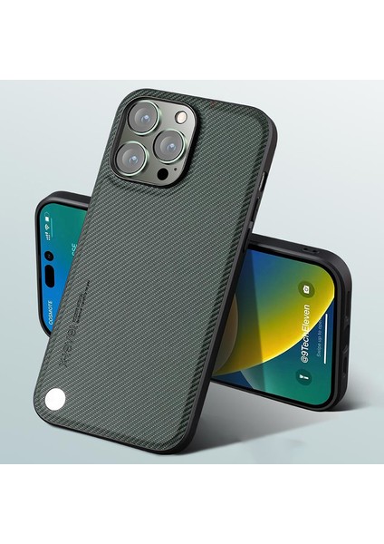 iPhone 15 Pro Max Karbon Fiber Doku Pu+Tpu Anti-Fall Cep Telefonu Kapağı Telefon Kılıfı (Yurt Dışından) fiyatları
