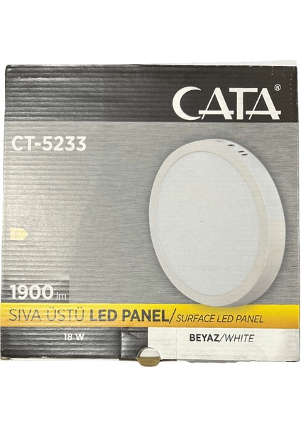 CT-5233 18W 6400K (Beyaz Işık) Sıva Üstü LED Panel fiyatları
