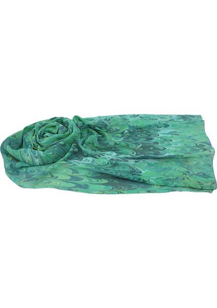 EL İŞÇİLİĞİ KADIN RENKLİ EBRU ŞAL 176*70 cm - Ş0144 fiyatları