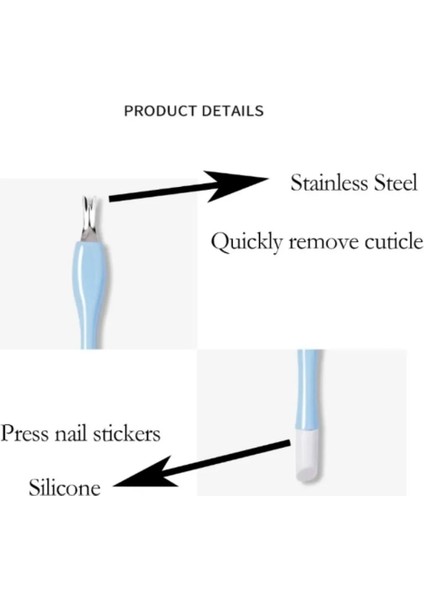 Fasulye Pembe 10 Adet Ölü Cilt Sökücü Nail Art Çatal Tırnak Eti Çıkarıcı Makası Itici Giyotin Paslanmaz Çelik Pedikür Çivi Bakımı Tırnak Araçları (Yurt Dışından) indirimleri