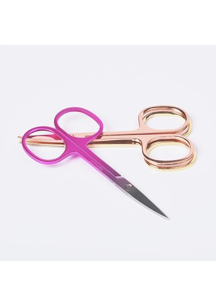 Şampanya Altın Dayanıklı Paslanmaz Çelik Tırnak Araçları Kaş Burun Saç Makas Kesim Manikür Yüz Kırpma Cımbız Makyaj Güzellik Dövme Kaynağı (Yurt Dışından) indirimleri