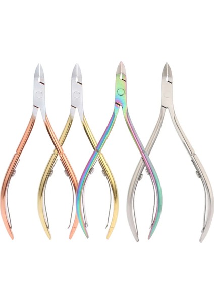 Metal Çok Renkli Paslanmaz Çelik Tırnak Tırnak Makası Manikür Makası Ayak Tırnağı Soyma Forseps Dikenli Tırnak Araçları Ölü Cilt Makas Makası Aracı (Yurt Dışından) fiyatları