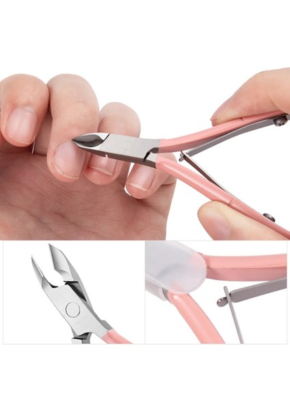 Renkli 1 Adet Taşınabilir Profesyonel Paslanmaz Çelik Tırnak Tırnak Makası Kesici Clipper Pedikür Trim Kartal Gaga Pense Manikür Makası (Yurt Dışından) modelleri