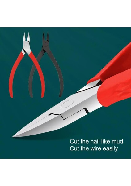 Kırmızı Kullanışlı Bir Tırnak Eti Pensesi Çapaksız Tırnak Makası Kullanımı Kolay Emek Tasarrufu Sağlayan Paslanmaz Çelik Düz Kavisli Tırnak Tırnak Eti Pensesi (Yurt Dışından) fiyatları