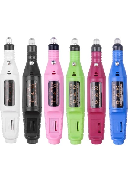 Mavi USB Elektrikli Tırnak Matkap Seti Lehçe Kaldır Manikür Pedikür 6 Adet Tırnak Törpüsü Zımpara Bantları Makinesi Tırnak Sanat Kalem Cihazı Ekipmanları (Yurt Dışından) fırsatları