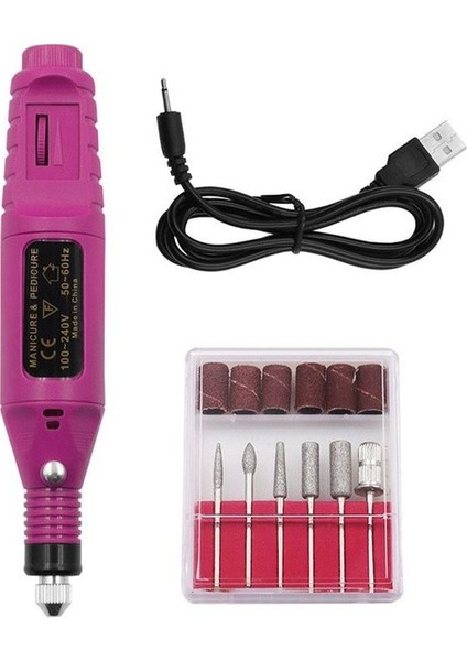 06 Elektrikli Öğütücü Mini Matkap USB Şarj Edilebilir Elektrikli Kalem Mini Elektrikli Matkap Taşlama Araçları Çivi Için Elektrikli El Aletleri (Yurt Dışından)