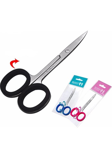 Pembe Sıcak 1 Adet Paslanmaz Çelik Yeşil Silikon Halka Gökkuşağı Kaş Kesilmiş Makyaj Araçları Güzellik Makas Gazlı Bez Kesim Tırnak Makası. (Yurt Dışından) fiyatları