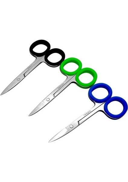 Pembe Sıcak 1 Adet Paslanmaz Çelik Yeşil Silikon Halka Gökkuşağı Kaş Kesilmiş Makyaj Araçları Güzellik Makas Gazlı Bez Kesim Tırnak Makası. (Yurt Dışından) modelleri