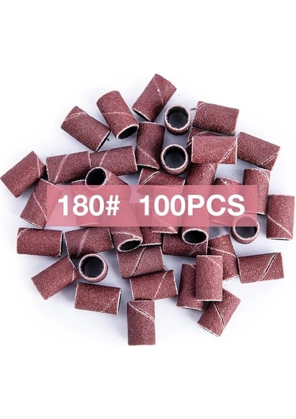 100 Adet 180 Dmoley 50/100 Adet Nail Art Zımpara Bantları Aksesuarı Elektrikli Tırnak Makinesi Tırnak Matkap Uçları Jel Cila Sökücü Aracı (Yurt Dışından)