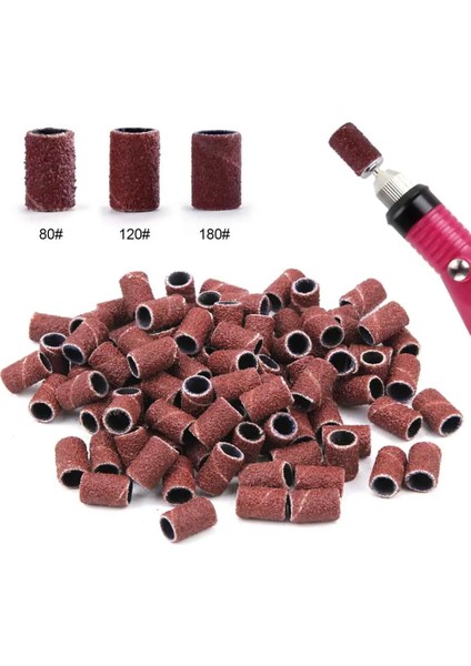 50 Adet 80 Nail Art Zımpara Bantları 80 #120 #180 # Akrilik Uv Jel Cila Sökücü Elektrikli Tırnak Makinesi Tırnak Matkap Uçları Tırnak Aksesuarı (Yurt Dışından) modelleri