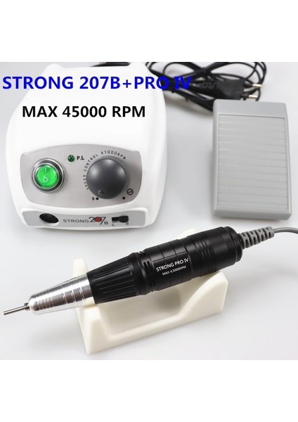 Açık Gri Güçlü 207B 210 Laaove 65 W 45000 Rpm Tırnak Matkap Uçları Çivi Araçları El Aleti Tırnak Törpüsü Ekipmanları Manikür Makinesi Tırnak Törpüsü Seti (Yurt Dışından) fırsatları