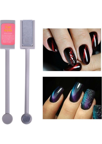 11 Çift Başlı Nail Art Mıknatıs Sopa Kedi Gözü Mıknatıs Tırnak Jeli Lehçe 3D Çizgi Şerit Etkisi Güçlü Manyetik Kalem Araçları BE537-1 (Yurt Dışından) indirimleri