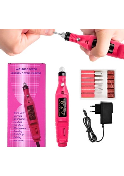 Beyaz Bize Güçlü Kalem Manikür Makinesi Elektrikli Mini Tırnak Törpüsü Ayak Rendeler Pedikür Aracı Freze Kesici Çivi Parlatıcı Aksesuarları Kaldır (Yurt Dışından) fiyatları