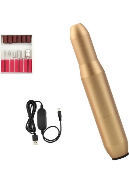Altın-A USB USB Taşınabilir Tırnak Matkap Makinesi 35000 Rpm Elektrikli Manikür Makinesi Seti Tırnak Matkap Kalem Manikür Jel Dosya Tırnak Salonu Aracı Için (Yurt Dışından)