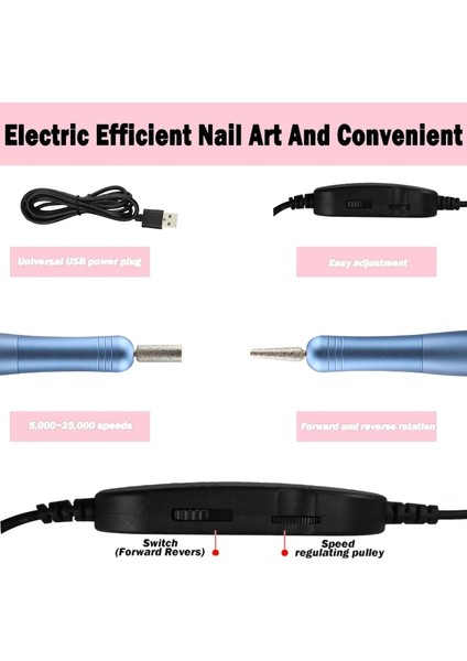 Altın-A USB USB Taşınabilir Tırnak Matkap Makinesi 35000 Rpm Elektrikli Manikür Makinesi Seti Tırnak Matkap Kalem Manikür Jel Dosya Tırnak Salonu Aracı Için (Yurt Dışından) indirimleri
