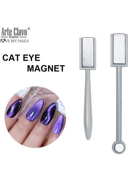 CTB004 Arte Clavo Kedi Gözü Tırnak Sanat Araçları Manyetik Çubuk Tek Çift Kafa Çizgi Şerit 3D Tasarımlar Boyama Jel Tırnak Aracı Manyetik Etkisi (Yurt Dışından) fiyatları