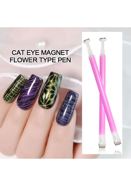 CTB004 Arte Clavo Kedi Gözü Tırnak Sanat Araçları Manyetik Çubuk Tek Çift Kafa Çizgi Şerit 3D Tasarımlar Boyama Jel Tırnak Aracı Manyetik Etkisi (Yurt Dışından) indirimleri