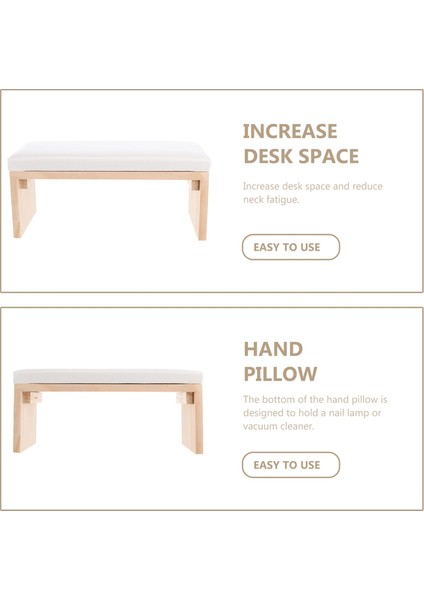 Gri Manikür Bilek Yastığı Kol Dayanağı Çiviler El Yastığı Dayanağı Büyük Salon Aksesuarı Masif Ahşap (Yurt Dışından) fırsatları