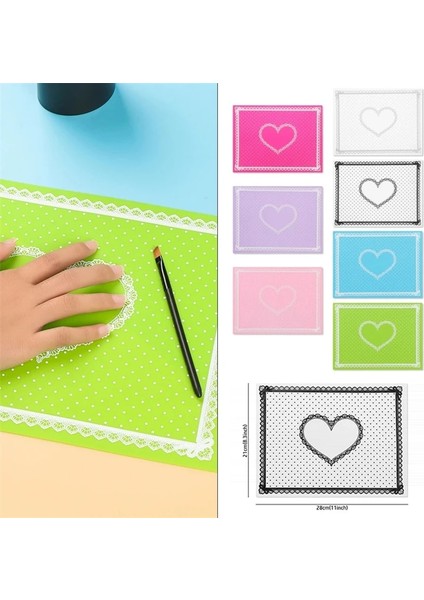 GREEN-28X21CM Tırnak Silikon Yastık Dantel Yastık Yastık El Tutucu Yumuşak Manikür Masa Mat Dantel Yastık Tutucu Kol Dayanağı Tırnak Sanat Standı (Yurt Dışından)