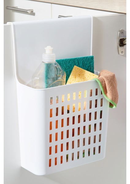 Shuttle Asılabilir Dolap Düzenleyici Sepet - Beyaz