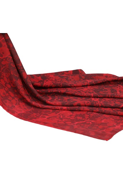 EL İŞÇİLİĞİ KADIN RENKLİ EBRU EŞARP 90*90 cm - E0095