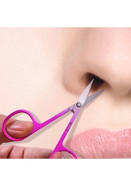 Gümüş Dayanıklı Paslanmaz Çelik Tırnak Araçları Kaş Burun Saç Makas Kesim Manikür Yüz Kırpma Cımbız Makyaj Güzellik Dövme Kaynağı (Yurt Dışından) fırsatları