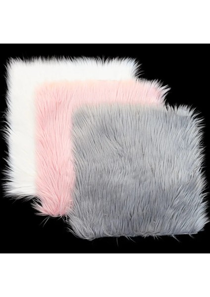 TZ02-3 40.5*40.5cm Yumuşak Kürk El Dayanağı Tırnak Masası Mat Yastık Pedi Peluş Halı Fotoğraf Sahne Ekran Bezi Beyaz/gri/pembe Tırnak Eqt Araçları * (Yurt Dışından) fiyatları