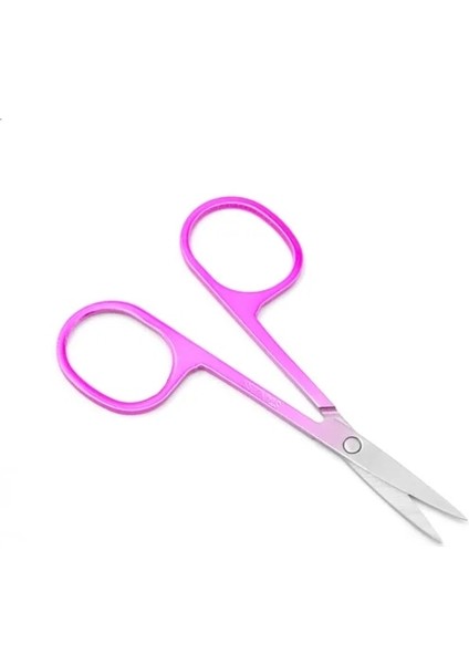 Pembe Sıcak 1 Adet Paslanmaz Çelik Yeşil Silikon Halka Gökkuşağı Kaş Kesilmiş Makyaj Araçları Güzellik Makas Gazlı Bez Kesim Tırnak Makası. (Yurt Dışından)