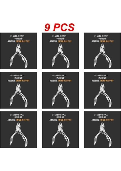 Stil A 9 Adet 1 ~ 9 Adet Tırnak Oluk Özel Tırnak Makası Ağır Hizmet Tipi Kalın Ayak Tırnak Makası Paslanmaz Çelik Manikür Pedikür Araçları Düzelticiler (Yurt Dışından)