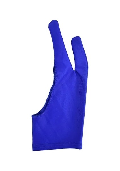 S Mavi 1 Adet Iki Parmak Kirlenme Önleyici Eldiven Sanatçı Çizimi ve Kalem Grafik Tablet Pedi (Yurt Dışından)