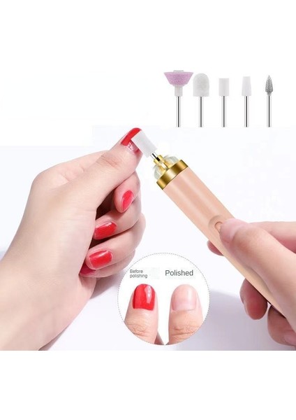 Koyu Pembe Manikür Makinesi Seti Elektrikli Tırnak Matkap Makinesi Akülü USB Şarj Edilebilir LED Kesiciler ile Değirmen Manikür Tırnak Malzemeleri Için (Yurt Dışından) fiyatları