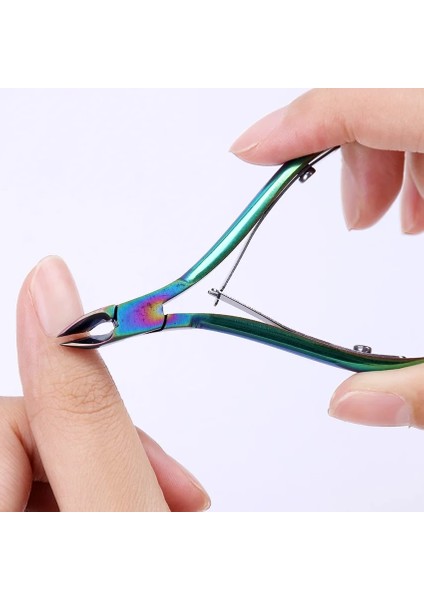Renk Titanyum 1 Pc Paslanmaz Çelik Tırnak Tırnak Makası Manikür Makası Clipper Ölü Cilt Sökücü Kesici Pedikür Trim Kartal Gaga Pense (Yurt Dışından) fiyatları