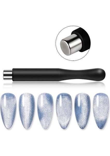 Bir Nail Art Mıknatıs Sopa Tırnak Jeli Lehçe 3D Çizgi Şerit Etkisi Güçlü Manyetik Kalem Manikür Araçları Kristal Çiçek Tırnak Jeli Araçları (Yurt Dışından) modelleri