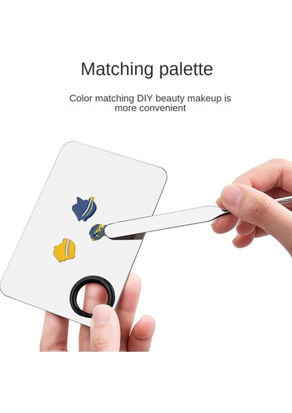 2 Adet 1/2 Adet Spatula Sopa Paslanmaz Çelik Nail Art Karıştırma Çubuğu Krem Fondöten Karıştırma Aracı Makyaj Aksesuarları (Yurt Dışından)