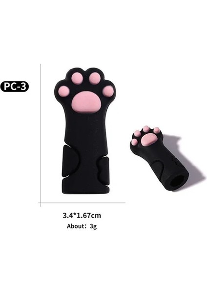 1 Adet Sevimli Kedi Paw Silikon Makası Kapak Koruyucu Kılıf Tırnak Tırnak Eti Makası Manikür Pedikür Araçları Ölü Cilt Cımbız Kap (Yurt Dışından)