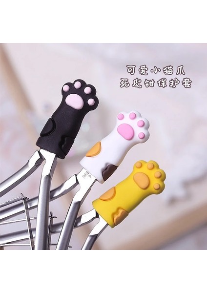 1 Adet Sevimli Kedi Paw Silikon Makası Kapak Koruyucu Kılıf Tırnak Tırnak Eti Makası Manikür Pedikür Araçları Ölü Cilt Cımbız Kap (Yurt Dışından) modelleri