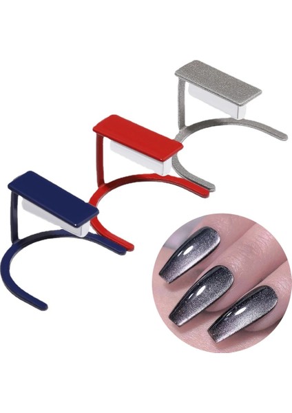 Mavi 3D Kedi Gözü Mıknatıs U-Şekilli Tırnak Jel Lehçe Için Standı Dıy Nail Art Manikür Aksesuarları Araçları (Yurt Dışından) fiyatları