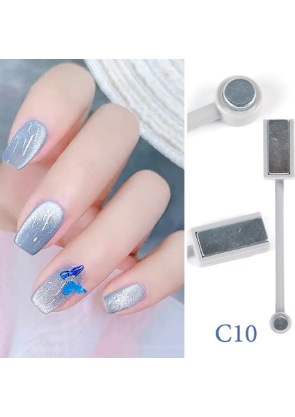 C06 Nail Art Mıknatıs Sopa Kurulu Jel Vernik Için 9d Kedi Gözü Hattı Şerit Etkisi Kare Yuvarlak Şekil Güçlü Manyetik Tırnak Aracı GL1612-1 (Yurt Dışından) fırsatları