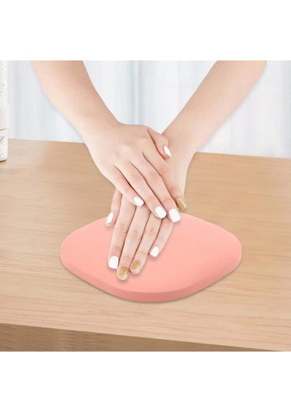 Pembe Tırnak Kol Dayanağı Yastık Salon Manikür Kol Dayama Minderi Basit ve Şık Görünüm Makyaj Kozmetik Araçları Hafif Yeniden Kullanılabilir (Yurt Dışından) indirimleri